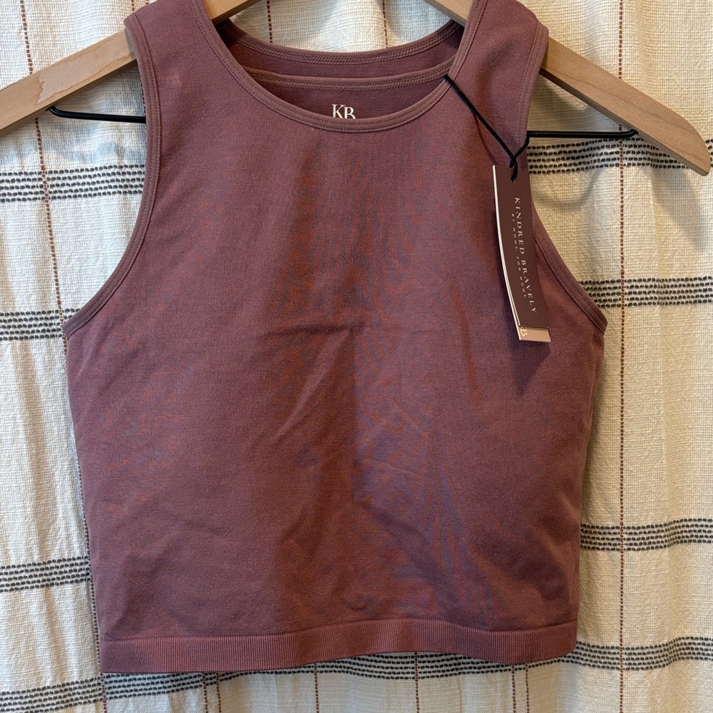 Women's Mauve Nursing Bra/cropped tank top